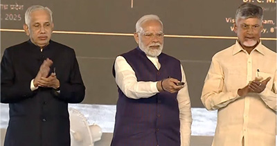 PM lays foundation stone for NTPC Green Project