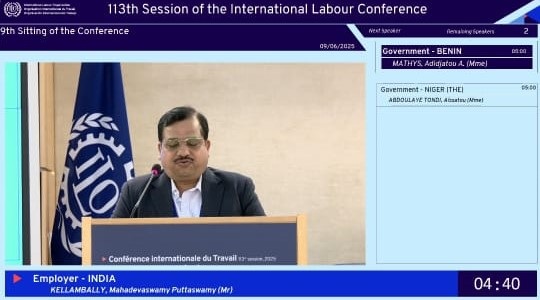 NBCC CMD represents Indian employers at Geneva conference