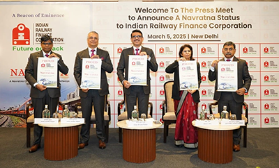 IRFC unveils its â€˜Navratna Statusâ€™ logo