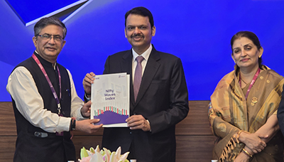 Nifty Waves Index launched at WAVES 2025 by Maharashtra CM