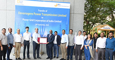 RECPDCL hands over Davanagere Power Transmission SPV to Power Grid